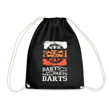Fléchettes, jeu de fléchettes, jeu de fléchettes, fléchettes, joueurs de fléchettes - Sac de sport léger - noir - Devant