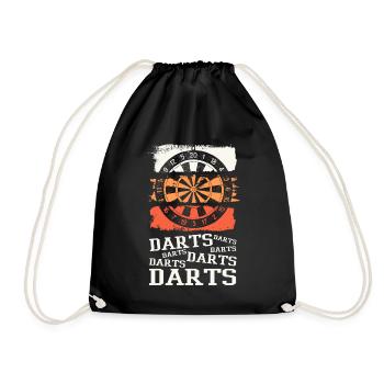 Fléchettes, jeu de fléchettes, jeu de fléchettes, fléchettes, joueurs de fléchettes - Sac de sport léger - noir - Devant