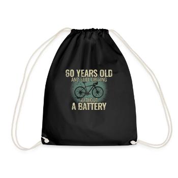 60 ans et toujours sans batterie - Sac de sport léger - noir - Devant