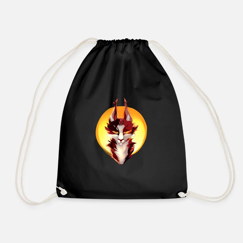 Sol Warrior Cats Cat Cats Sun Beautiful Comic - Drawstring Bag - black