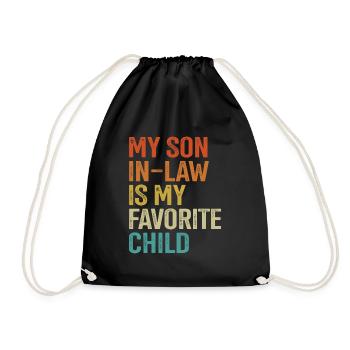Mon gendre est mon enfant préféré Funny Family - Sac de sport léger - noir - Devant