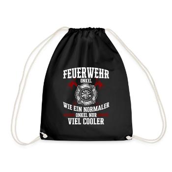 Pompier - Sac de sport léger - noir - Devant