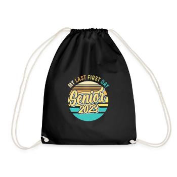Mon dernier premier jour de classe senior de 2023 - Sac de sport léger - noir - Devant