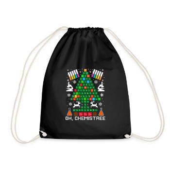 Oh Chemistree Science Arbre de Noël Chimie - Sac de sport léger - noir - Devant