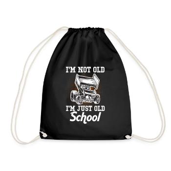 I'm Not Old I'm Just Old-School Classic Vehicle - Drawstring Bag - black - Front