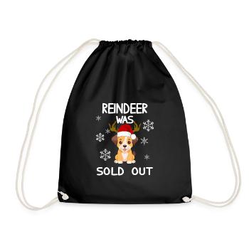 Noël - Renne a été vendu chien drôle - Sac de sport léger - noir - Devant
