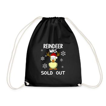 Noël - Renne a été vendu canard drôle - Sac de sport léger - noir - Devant