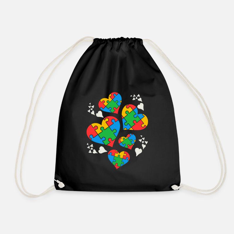 Conscience de l’autisme - Sac de sport léger - noir
