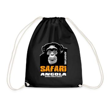 Angola - Chimpanzés - Sac de sport léger - noir - Devant