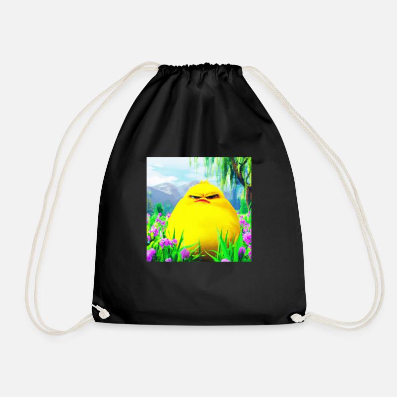 grumpie chick das Originale - Turnbeutel - Schwarz