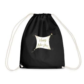 BONNE ANNÉE - Sac de sport léger - noir - Devant