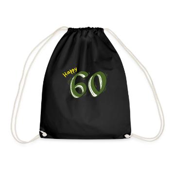 60 anniversaire anniversaire anniversaire anniversaire cadeau anniversaire - Sac de sport léger - noir - Devant