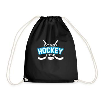 Manger dormir Hockey Répéter - Sac de sport léger - noir - Devant