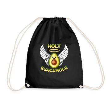 Heilige Guacamole. Geschenk - Turnbeutel - Schwarz - Vorne