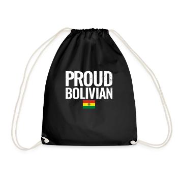 Fier drapeau bolivien bolivien - Sac de sport léger - noir - Devant
