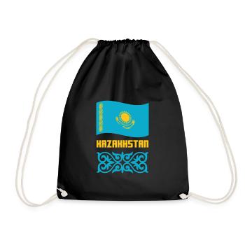 Kazakhstan République kahachienne Cadeau - Sac de sport léger - noir - Devant