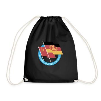 Deutsch sowjetische freundschaft Geschenk DDR Ossi - Turnbeutel - Schwarz - Vorne