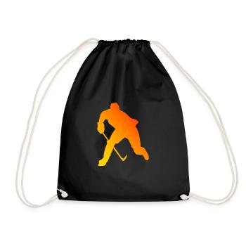 Joueuse de hockey sur glace Hockey sur glace Hockey sur glace - Sac de sport léger - noir - Devant