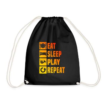 Français cornistes dames Français cornistes hommes - Sac de sport léger - noir - Devant