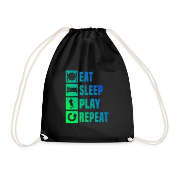 Women's Football Game Soccer Men's Football Games - Drawstring Bag - black - Front