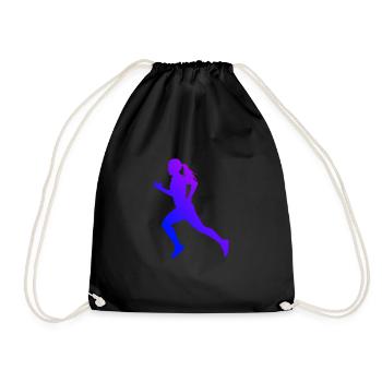 Jogging Cross Country Running Damen Fitness - Turnbeutel - Schwarz - Vorne
