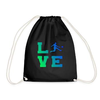 Football Football Football players Footballers - Drawstring Bag - black - Front