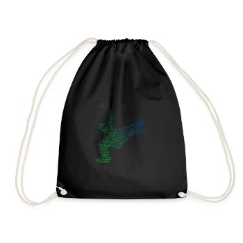 Femmes Hommes Bboy Hip Hop Breakdance Bgirl - Sac de sport léger - noir - Devant