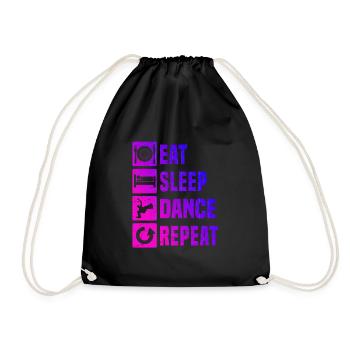 Hiphop Bgirl Bboy Breakdance Homme Break Dance - Sac de sport léger - noir - Devant