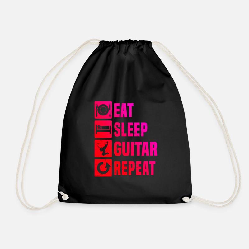 classical guitar Guitar E-gitarre Egitarre - Turnbeutel - Schwarz