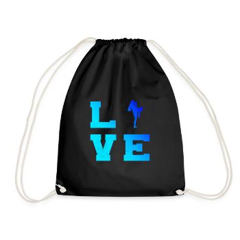 Women's Muay Thai Men's Thai Boxer Thai Boxer - Drawstring Bag - black - Front