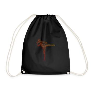 Muay Thai Boxe Thaï Thaï Boxe Femmes Boxe Thaï - Sac de sport léger - noir - Devant