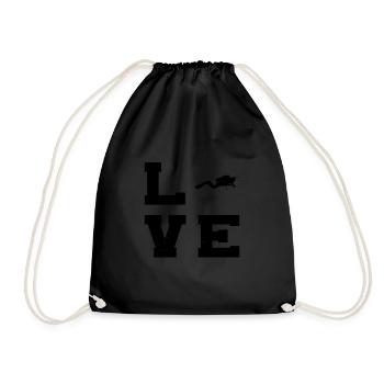 Plongeur libre de plongée sous-marine pour hommes - Sac de sport léger - noir - Devant