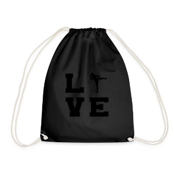 Boxe Thaïlandaise Femmes Hommes Boxe thaïlandaise Boxeur thaïlandais - Sac de sport léger - noir - Devant