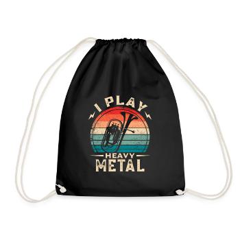 Euphonium Horn I joue du heavy metal - Sac de sport léger - noir - Devant