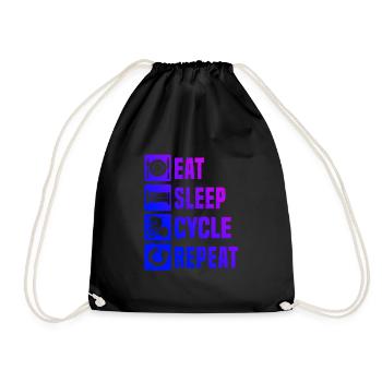 Road Bike Road Cyclist Road Bike Road Cycling - Drawstring Bag - black - Front