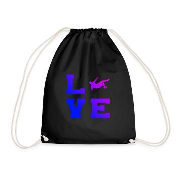 Climbing Bouldering Climbing Bouldering Climber - Drawstring Bag - black - Front