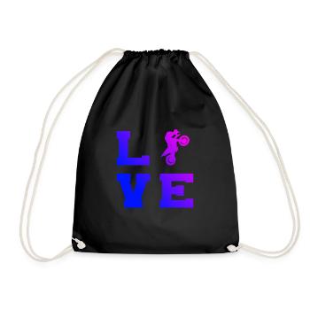 Dirt Bike Dirt Biker Men's Dirt Bike Motocross - Drawstring Bag - black - Front