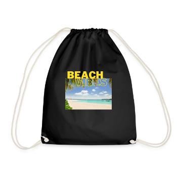 Beach 25 - Turnbeutel - Schwarz - Vorne