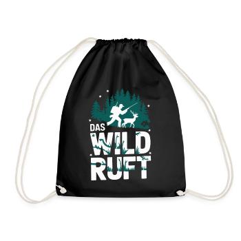 Hunter Hunting Hunting Hunting Clothing - Drawstring Bag - black - Front