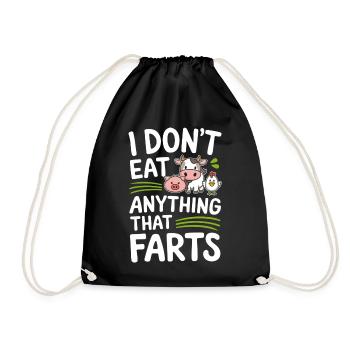 Végétarien Végétalien Végétarien Végétarien - Sac de sport léger - noir - Devant