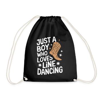 Danse en ligne Danseurs - Sac de sport léger - noir - Devant