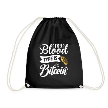 Bitcoin BTC Crypto Blockchain Coin Exchange Coin - Sac de sport léger - noir - Devant