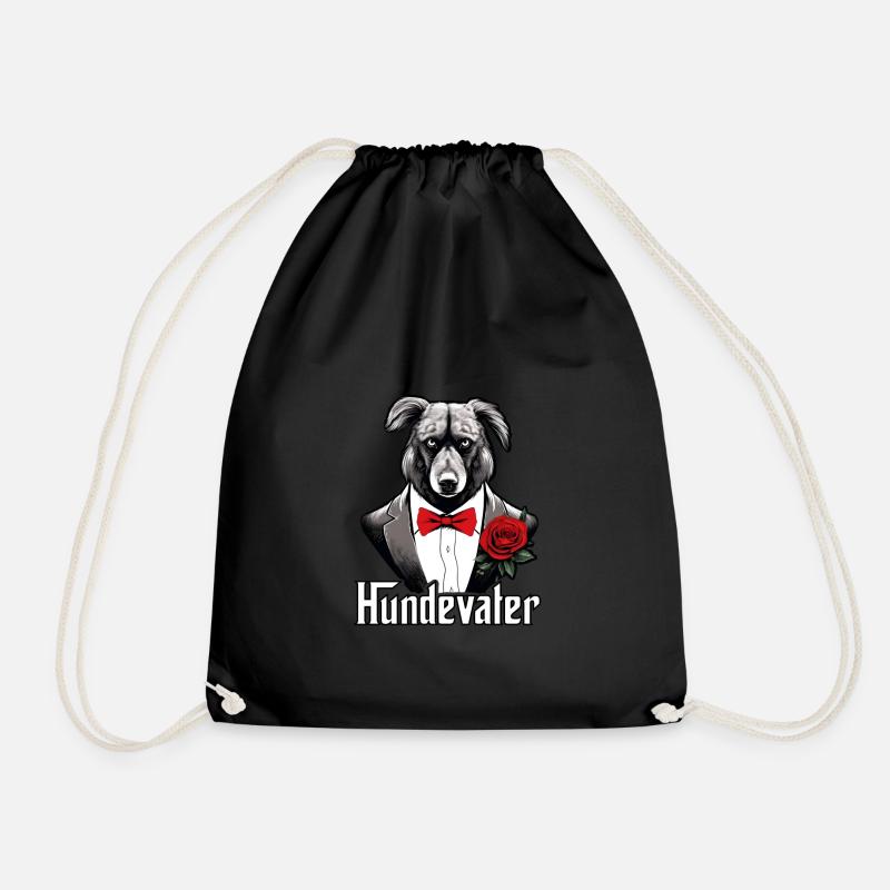 Dog Father, Mafia, Australian Shepherd, Hundevater - Turnbeutel - Schwarz