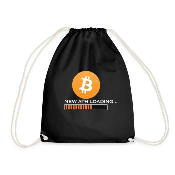 Bitcoin new ATH loading - Turnbeutel - Schwarz - Vorne