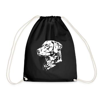 Chesapeake Bay Retriever Portrait Dogs Wilsigns - Drawstring Bag - black - Front