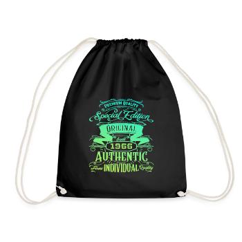 Anniversaire Rétro Vintage 1966 - Sac de sport léger - noir - Devant