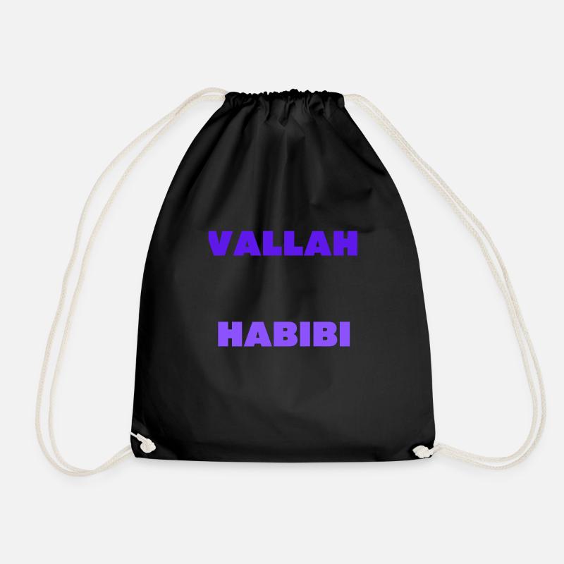 Vallah Habibi - Turnbeutel - Schwarz