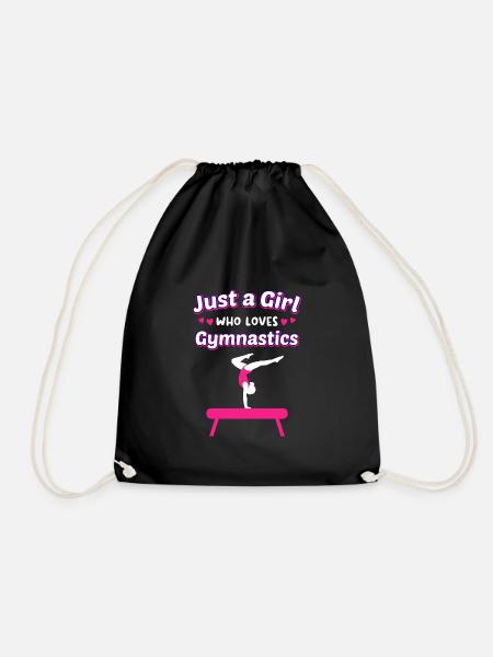 Gymnastics Floor gymnastics Acrobatics Gymnastics Gymnastics - Drawstring Bag - black