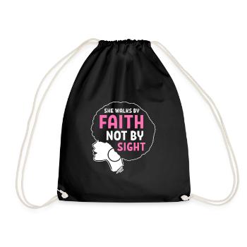 Afro Latina - Drawstring Bag - black - Front