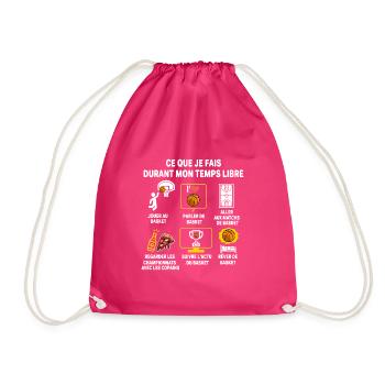 basketball supporter Joueur basket Cadeau Humour - Sac de sport léger - fuchsia - Devant